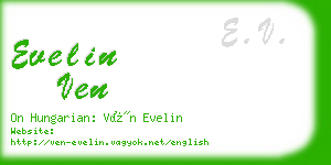 evelin ven business card